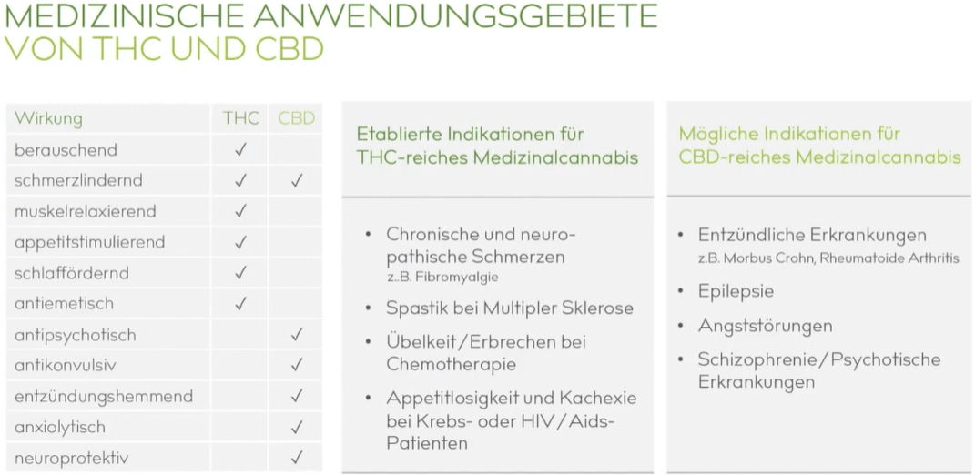 Unterschied Sativa Indica Medizinische Anwendung Grafik